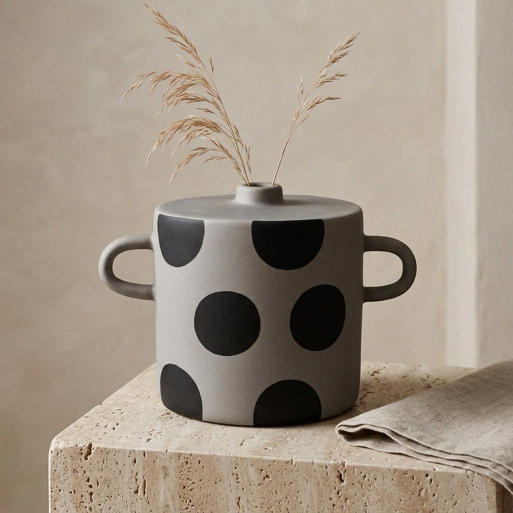 Charcoal Mist Vase B
