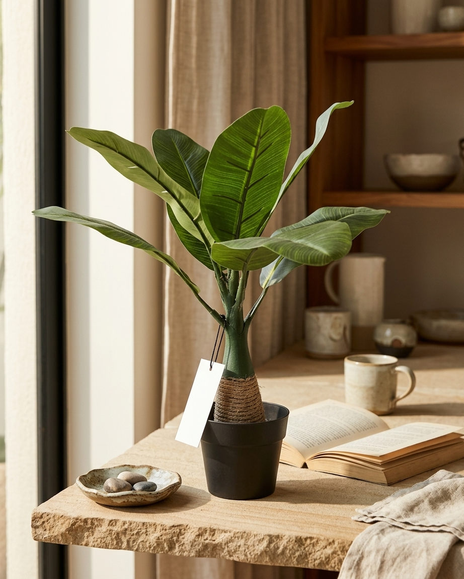Artificial Banana Leaf Plant