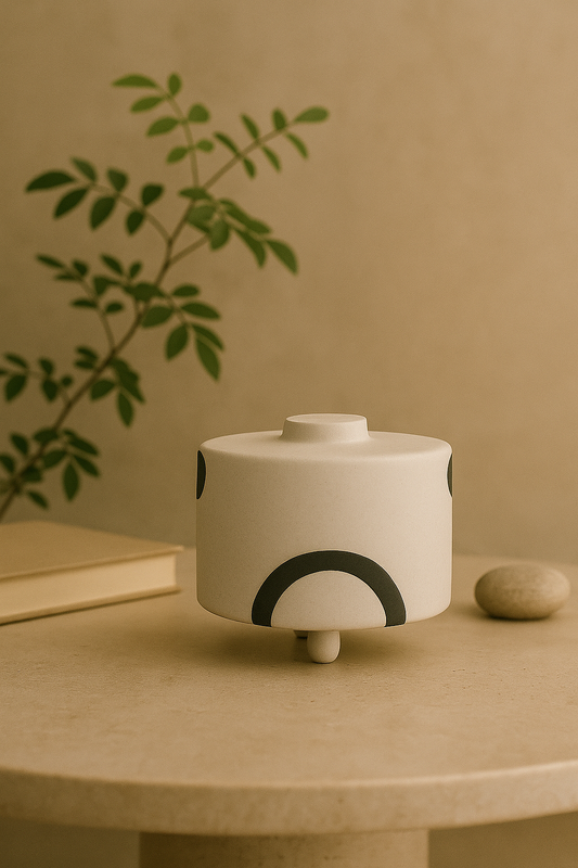 Charcoal Mist Vase C