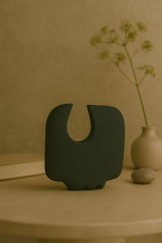 Cinnamon Crescent Vase