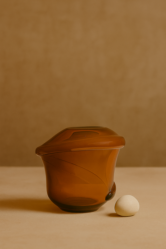 Tall Twister Glass Vase