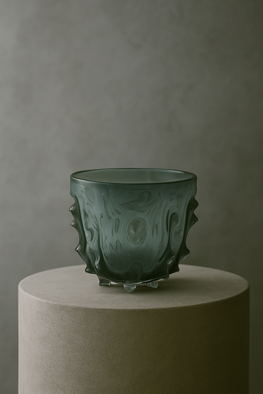 Smoky Gradient Glass Bowl