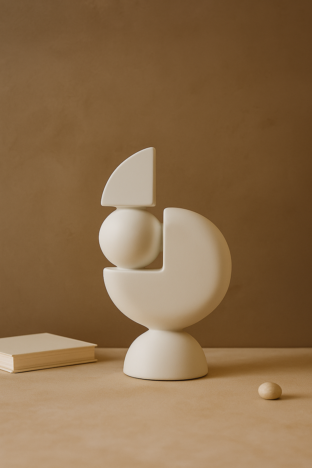 Minimalist Corner Sculpture White