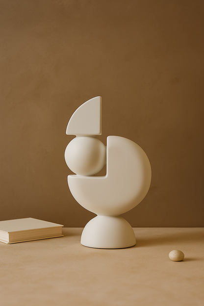 Minimalist Corner Sculpture White