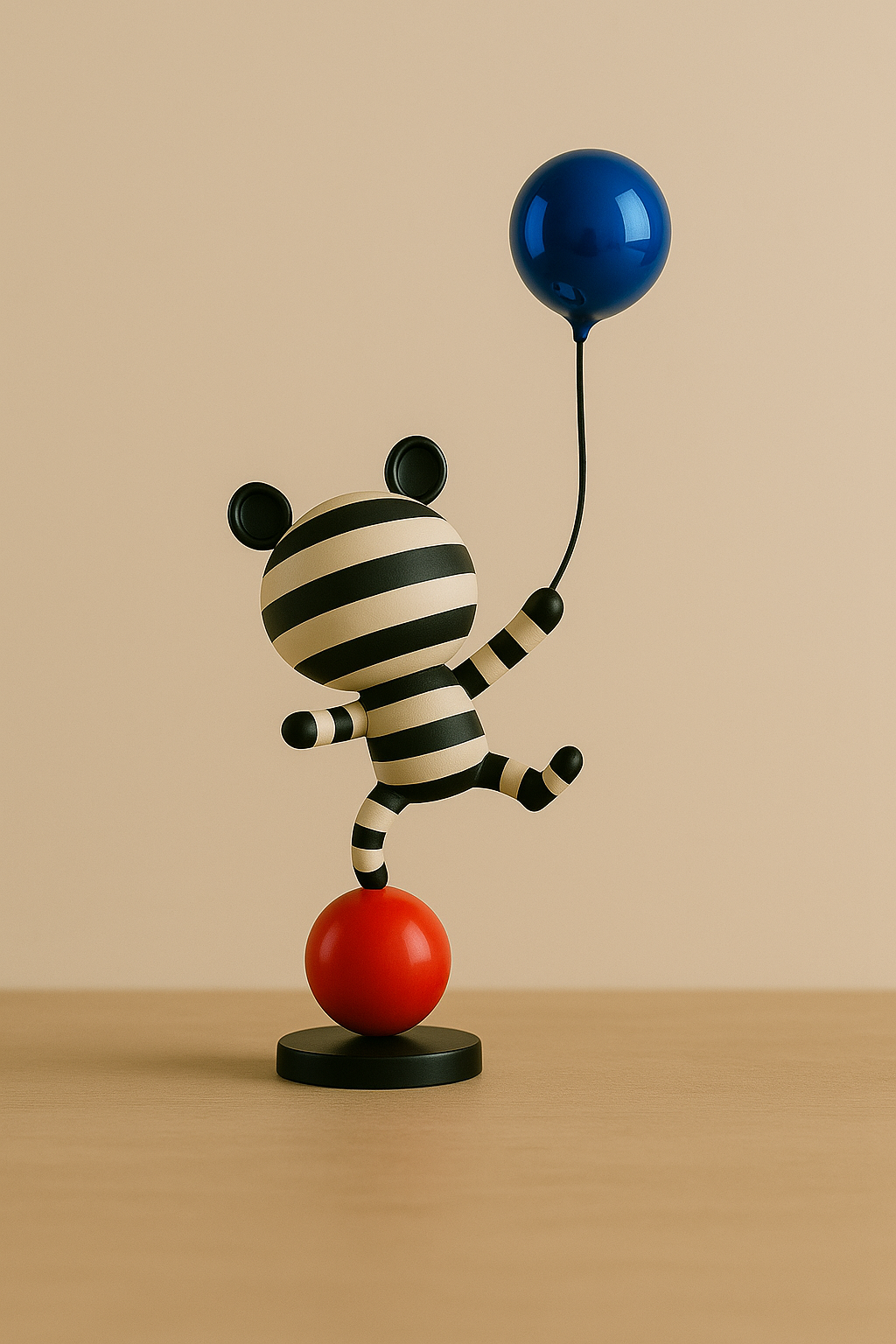 Zebra Parade Balloon Sculpture - Large