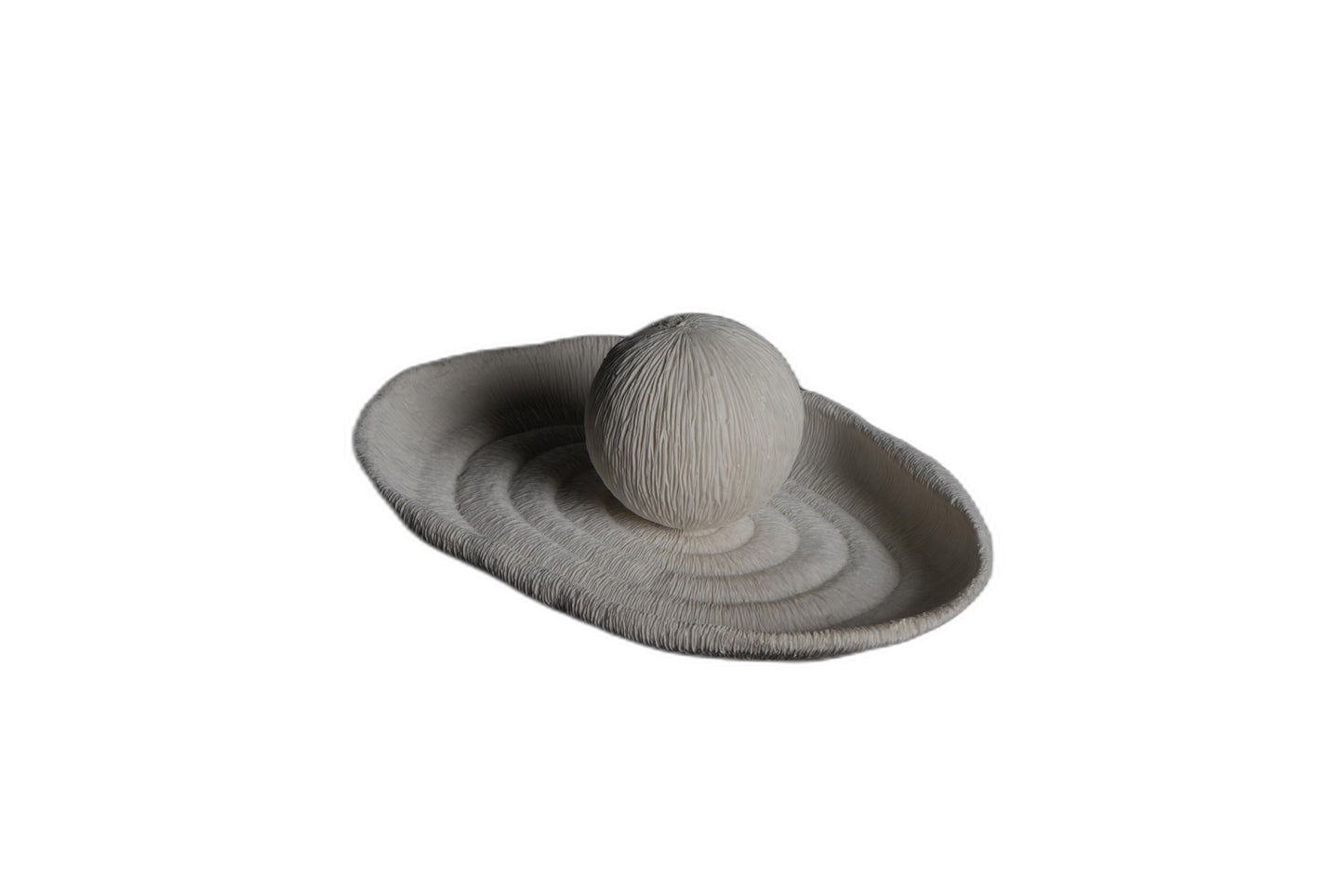White Coral Grain Resin Bowl A