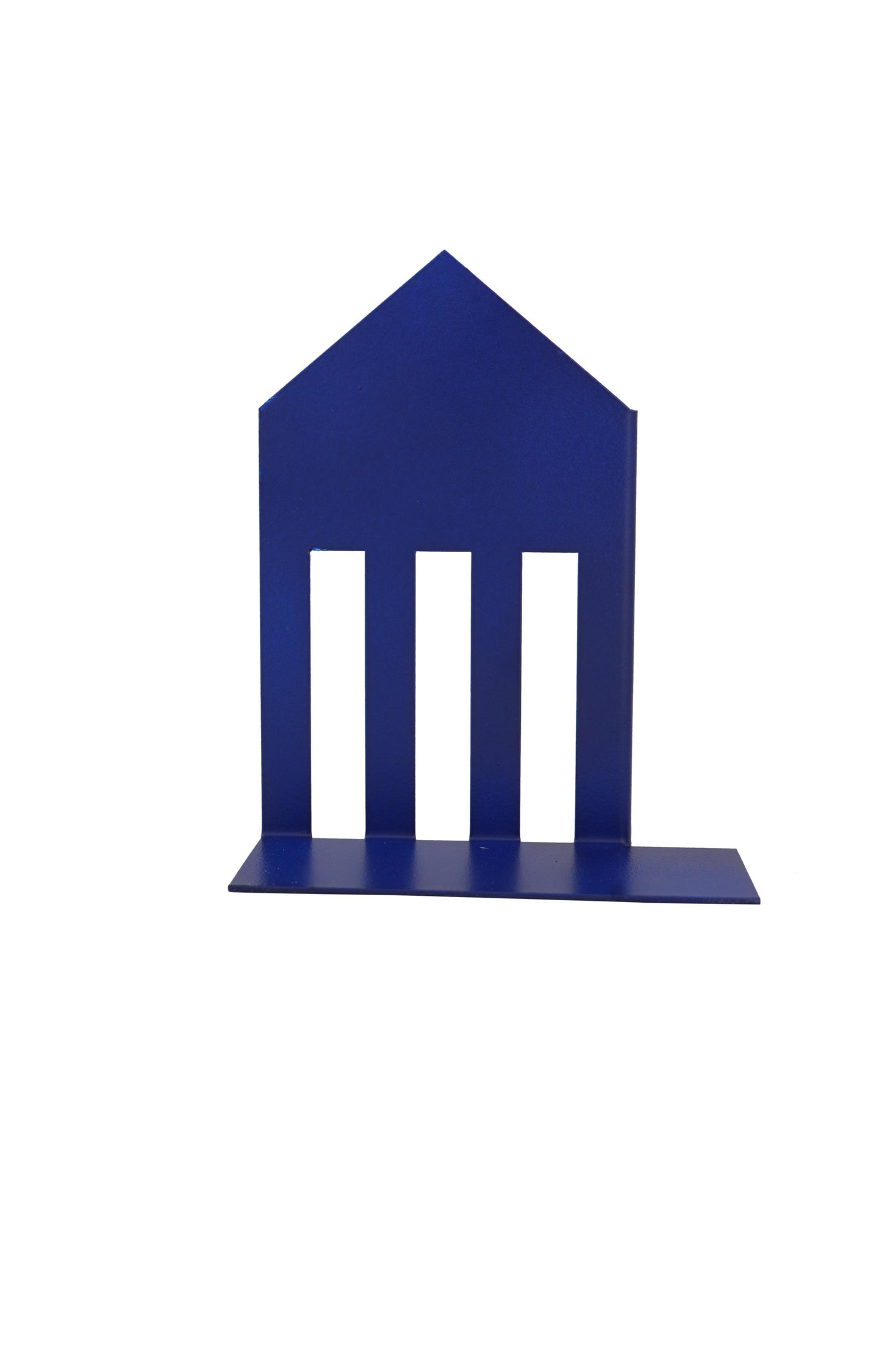 Sleek Pointed Bookend Blue