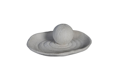 White Coral Grain Resin Bowl A