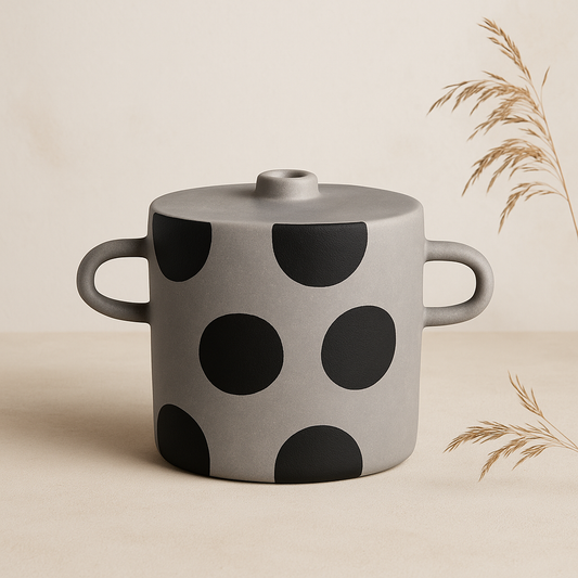 Charcoal Mist Vase B