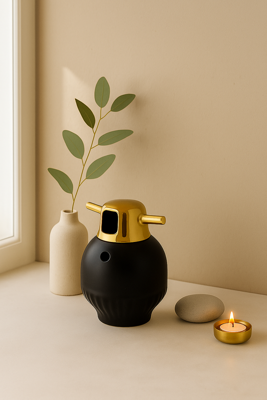 Luxe Golden Lid Jar B