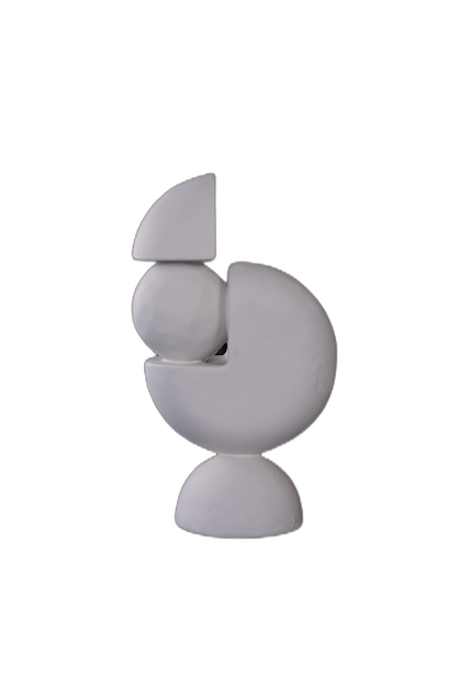 Minimalist Corner Sculpture White