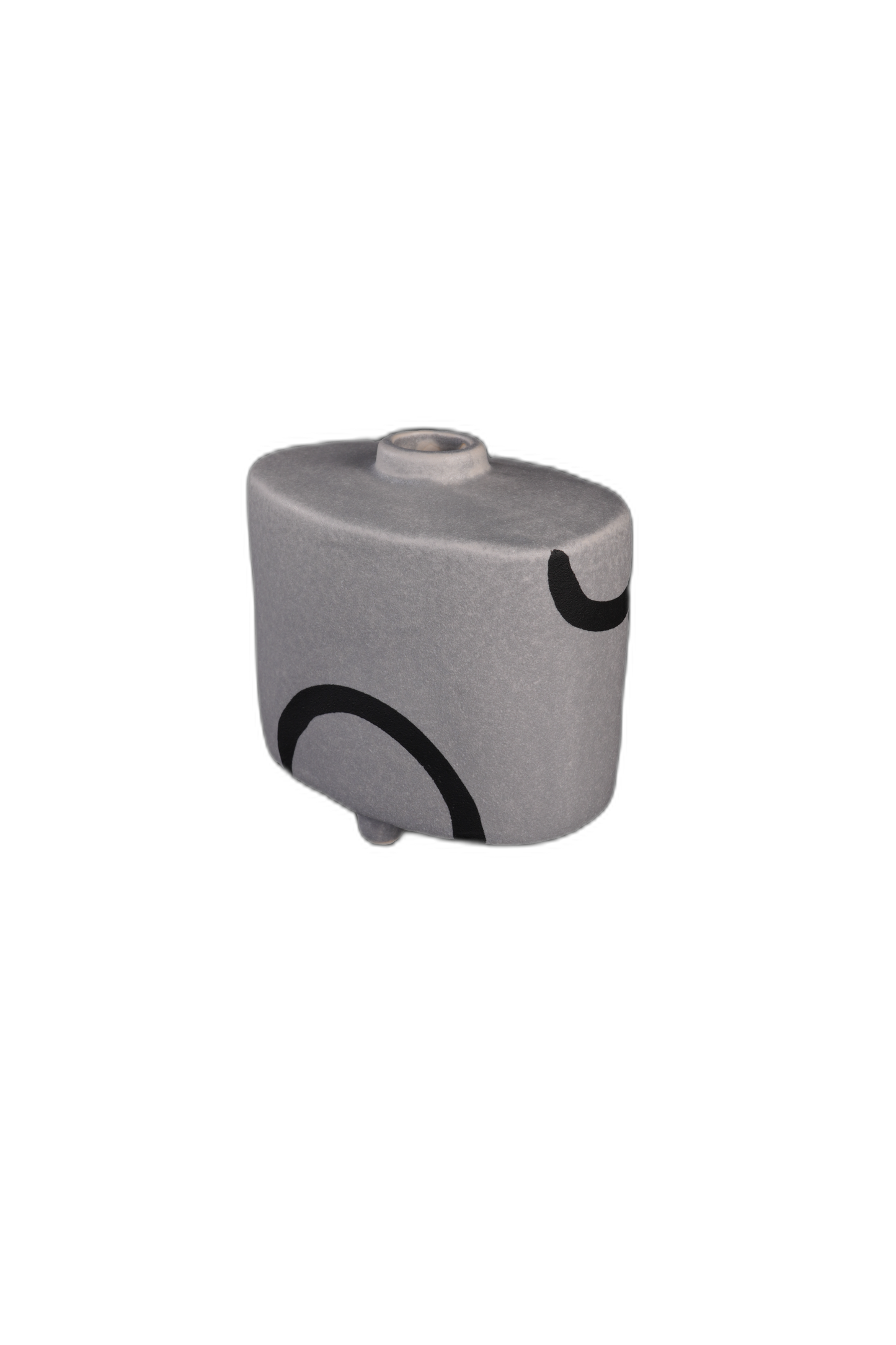 Charcoal Mist Vase C