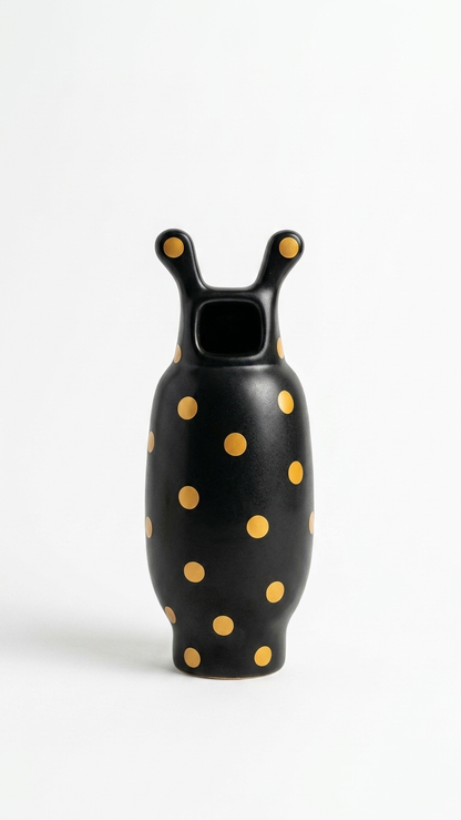 Ebony Polka Dot Jar B
