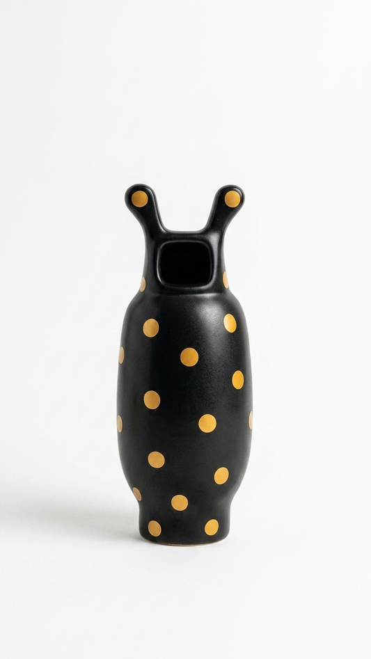 Ebony Polka Dot Jar B