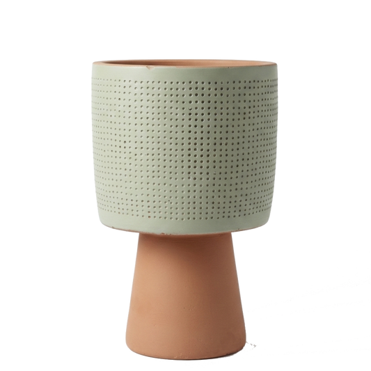 Latticework Textured Pot - B