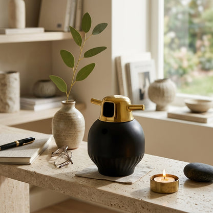 Luxe Golden Lid Jar B