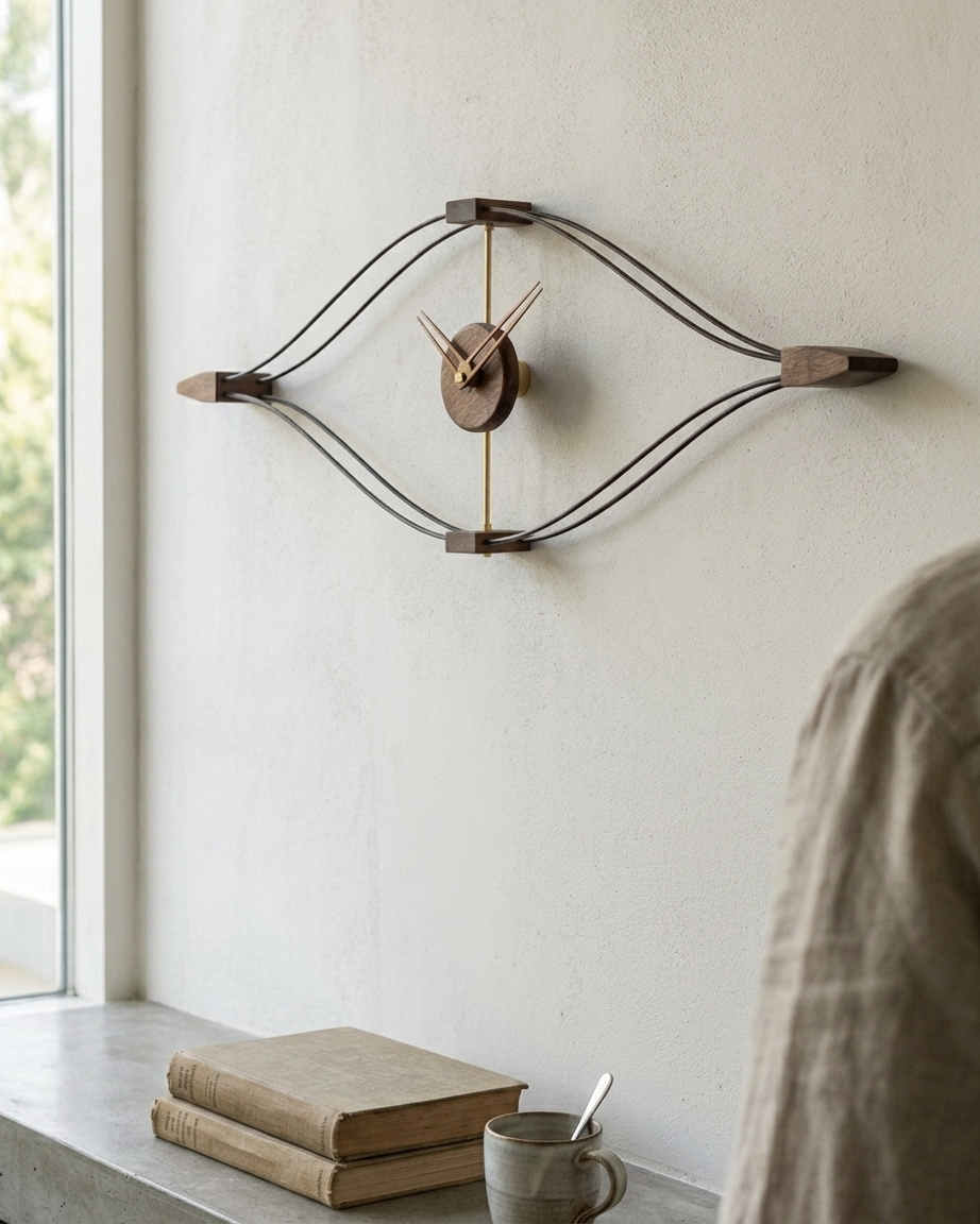Eye-Shaped Modern Wall Clock