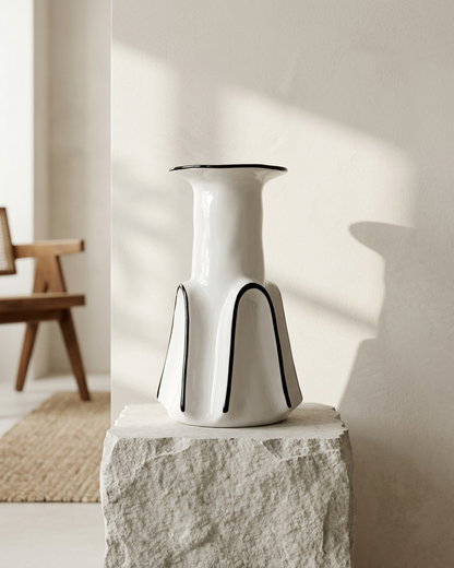 Contour Monochrome Vase
