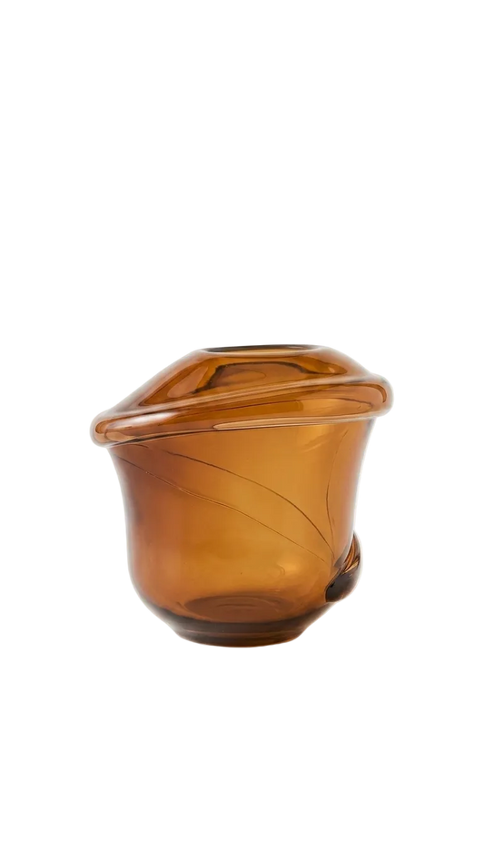Tall Twister Glass Vase