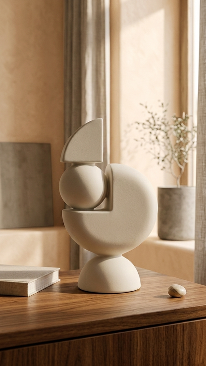 Minimalist Corner Sculpture White