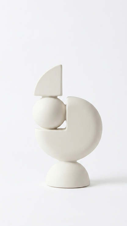 Minimalist Corner Sculpture White