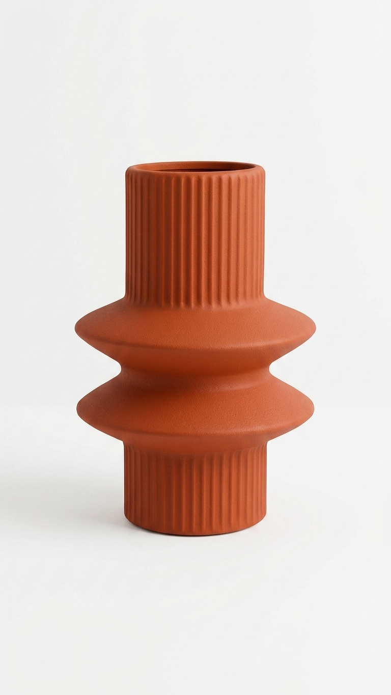 Earthy Double Ring Vase C