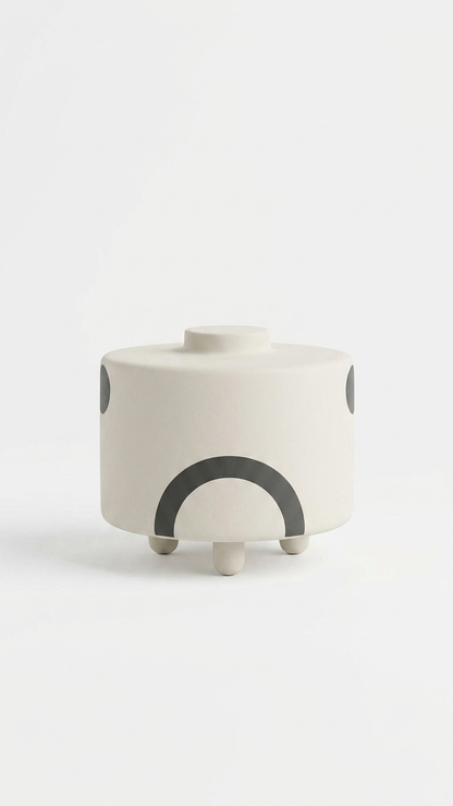 Charcoal Mist Vase C