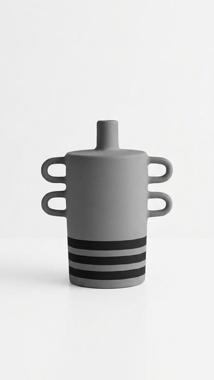 Charcoal Mist Vase A